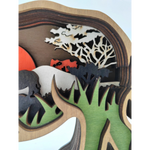 Sculpture rhinocéros en bois