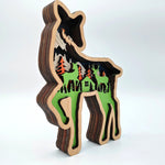 Sculpture petit faon en bois