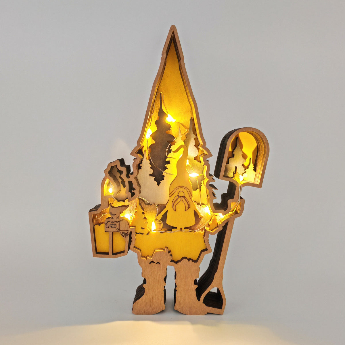 Sculpture lutin en bois