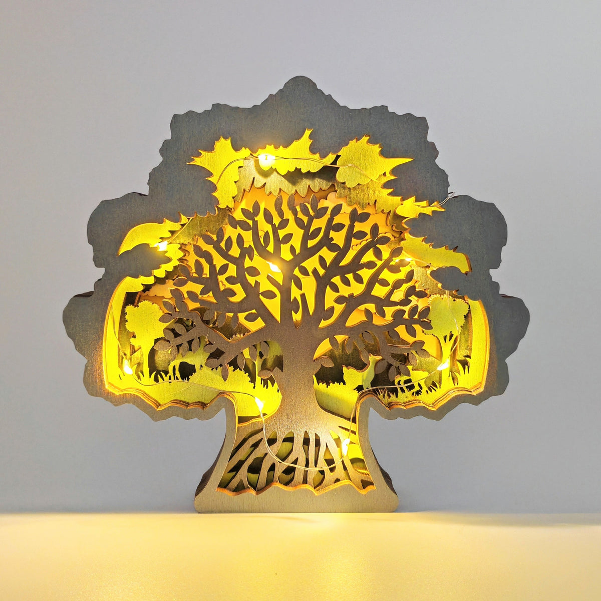 Sculpture arbre de vie en bois